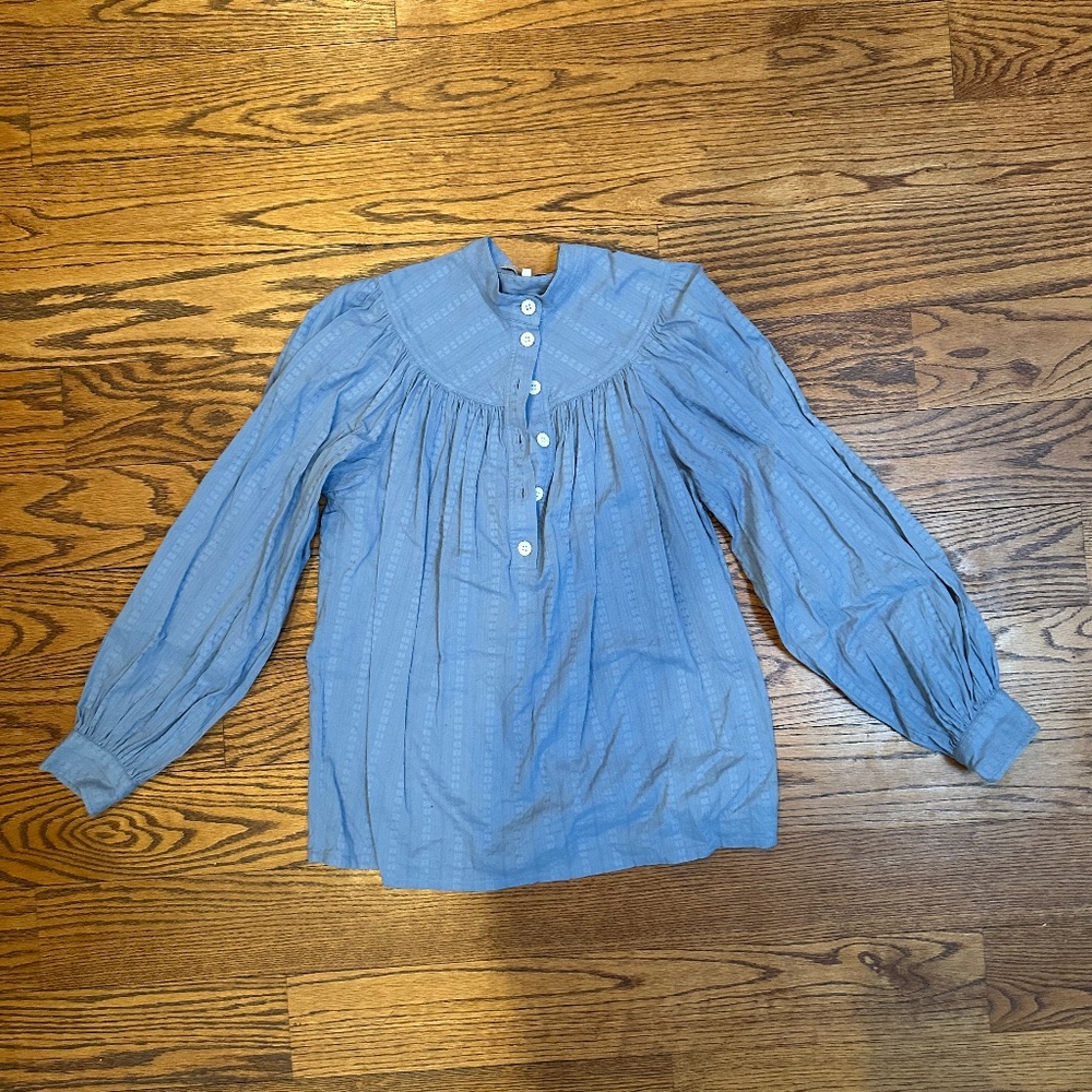 Vanessa Bruno soft blue cotton blouse